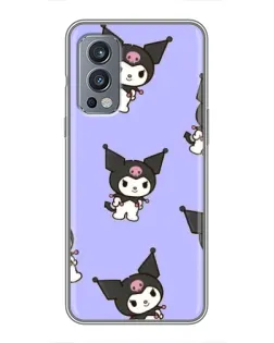 Чехол для OnePlus Nord 2 с картинкой «Паттерн с Kuromi»