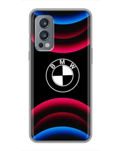 Чехол для OnePlus Nord 2 с картинкой «Логотип BMW и неоновые дуги» Чехол для OnePlus Nord 2 с картинкой «Логотип BMW и неоновые дуги»