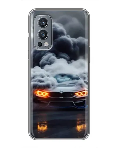 Чехол для OnePlus Nord 2 с картинкой «BMW в дыму» Чехол для OnePlus Nord 2 с картинкой «BMW в дыму»