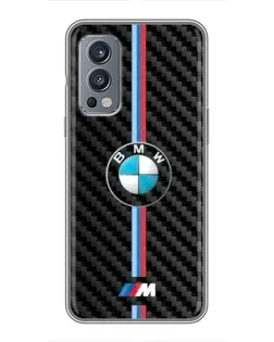 Чехол для OnePlus Nord 2 с картинкой «Эмблема BMW и карбон» Чехол для OnePlus Nord 2 с картинкой «Эмблема BMW и карбон»