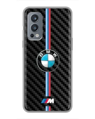 Чехол для OnePlus Nord 2 с картинкой «Эмблема BMW и карбон» Чехол для OnePlus Nord 2 с картинкой «Эмблема BMW и карбон»