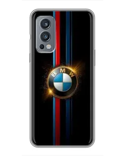 Чехол для OnePlus Nord 2 с картинкой «BMW M-Power неон» Чехол для OnePlus Nord 2 с картинкой «BMW M-Power неон»