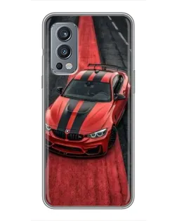Чехол для OnePlus Nord 2 с картинкой «BMW на красной дорожке» Чехол для OnePlus Nord 2 с картинкой «BMW на красной дорожке»