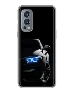 Чехол для OnePlus Nord 2 с картинкой «BMW — ночной взгляд» Чехол для OnePlus Nord 2 с картинкой «BMW — ночной взгляд»