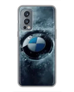 Чехол для OnePlus Nord 2 с картинкой «Логотип BMW — лед» Чехол для OnePlus Nord 2 с картинкой «Логотип BMW — лед»