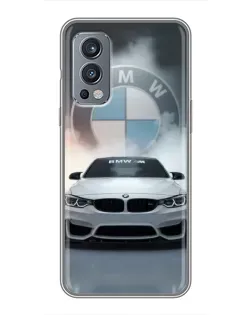 Чехол для OnePlus Nord 2 с картинкой «BMW в белом дыму» Чехол для OnePlus Nord 2 с картинкой «BMW в белом дыму»