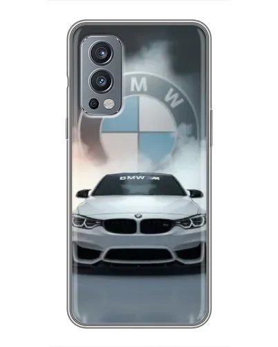 Чехол для OnePlus Nord 2 с картинкой «BMW в белом дыму» Чехол для OnePlus Nord 2 с картинкой «BMW в белом дыму»
