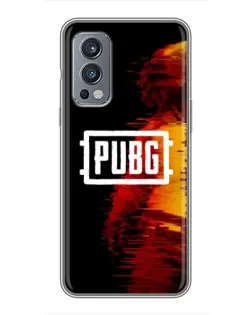 Чехол для OnePlus Nord 2 с картинкой «Яркий логотип PUBG»