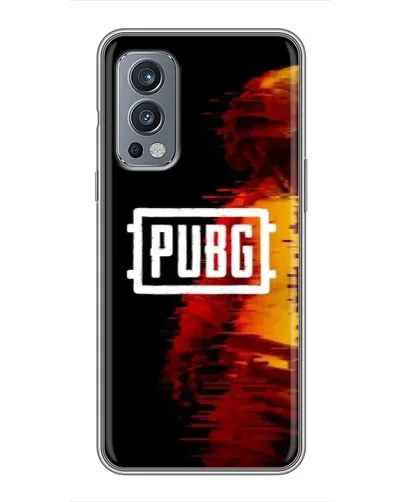 Чехол для OnePlus Nord 2 с картинкой «Яркий логотип PUBG»