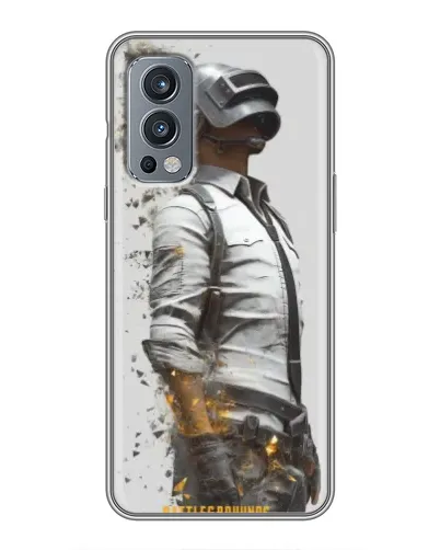 Чехол для OnePlus Nord 2 с картинкой «PUBG — боец в пыли»
