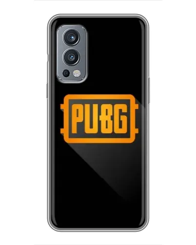 Чехол для OnePlus Nord 2 с картинкой «PUBG — рамка лого»