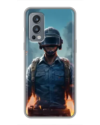 Чехол для OnePlus Nord 2 с картинкой «PUBG — реалистичный герой»
