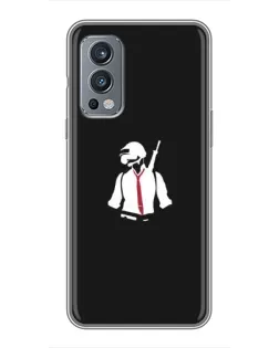 Чехол для OnePlus Nord 2 с картинкой «PUBG — силуэт воина»