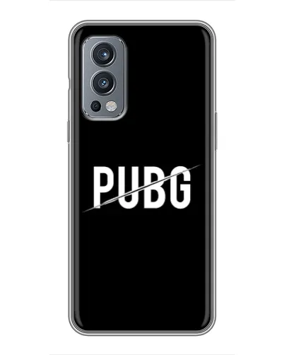 Чехол для OnePlus Nord 2 с картинкой «PUBG — белый логотип»