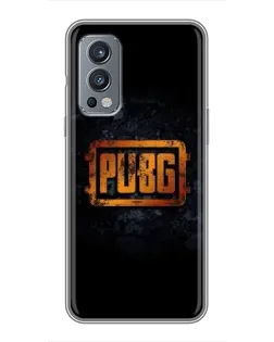 Чехол для OnePlus Nord 2 с картинкой «PUBG — золотой логотип»