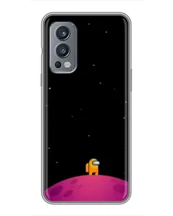 Чехол для OnePlus Nord 2 с картинкой «Одинокий герой на планете» Чехол для OnePlus Nord 2 с картинкой «Одинокий герой на планете»