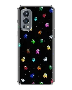 Чехол для OnePlus Nord 2 с картинкой «Экипаж Among Us» Чехол для OnePlus Nord 2 с картинкой «Экипаж Among Us»