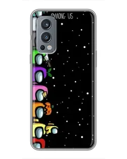 Чехол для OnePlus Nord 2 с картинкой «Команда Among Us» Чехол для OnePlus Nord 2 с картинкой «Команда Among Us»