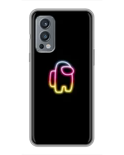 Чехол для OnePlus Nord 2 с картинкой «Among Us градиент» Чехол для OnePlus Nord 2 с картинкой «Among Us градиент»