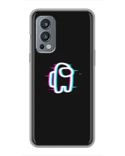 Чехол для OnePlus Nord 2 с картинкой «Among Us неон» Чехол для OnePlus Nord 2 с картинкой «Among Us неон»
