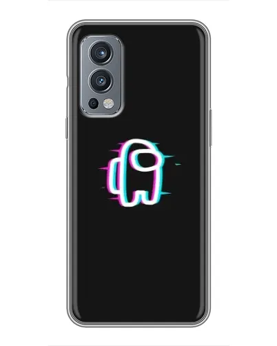 Чехол для OnePlus Nord 2 с картинкой «Among Us неон»