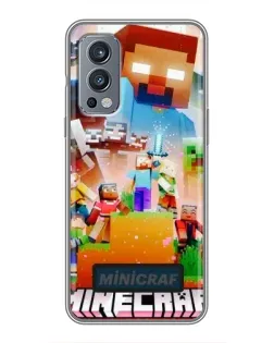 Чехол для OnePlus Nord 2 с картинкой «Minecraft герои игры»