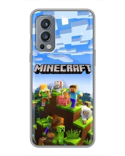 Чехол для OnePlus Nord 2 с картинкой «Minecraft классический мир» Чехол для OnePlus Nord 2 с картинкой «Minecraft классический мир»