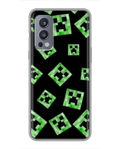 Чехол для OnePlus Nord 2 с картинкой «Паттерн с криперами» Чехол для OnePlus Nord 2 с картинкой «Паттерн с криперами»