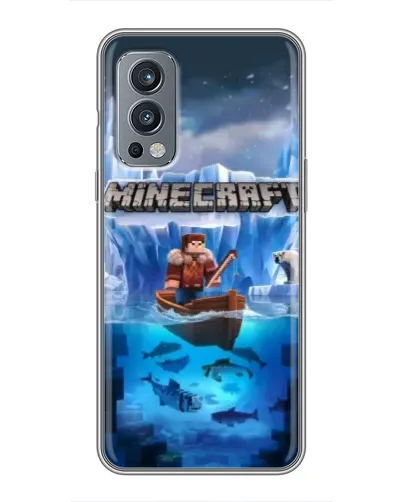 Чехол для OnePlus Nord 2 с картинкой «Minecraft ледяной мир» Чехол для OnePlus Nord 2 с картинкой «Minecraft ледяной мир»