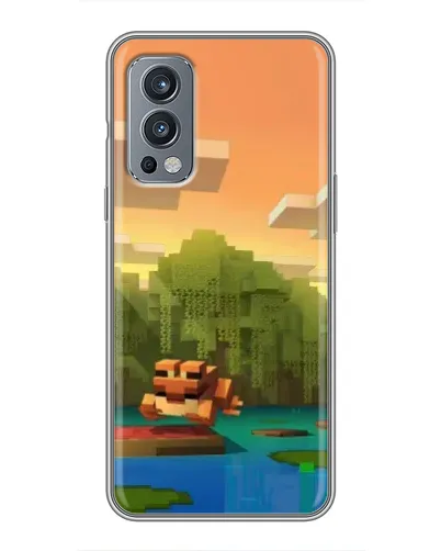 Чехол для OnePlus Nord 2 с картинкой «Майнкрафт закат солнца» Чехол для OnePlus Nord 2 с картинкой «Майнкрафт закат солнца»
