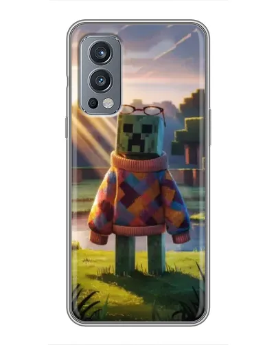 Чехол для OnePlus Nord 2 с картинкой «Крипер в свитере» Чехол для OnePlus Nord 2 с картинкой «Крипер в свитере»