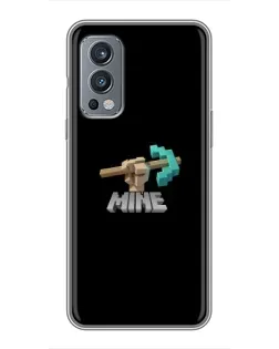 Чехол для OnePlus Nord 2 с картинкой «Алмазная кирка»