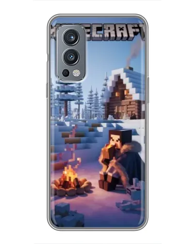 Чехол для OnePlus Nord 2 с картинкой «Зимний Minecraft» Чехол для OnePlus Nord 2 с картинкой «Зимний Minecraft»