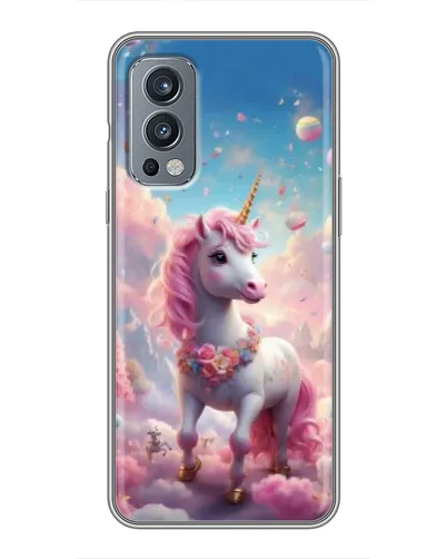 Чехол для OnePlus Nord 2 с картинкой «Единорог среди облаков» Чехол для OnePlus Nord 2 с картинкой «Единорог среди облаков»
