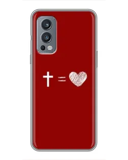 Чехол для OnePlus Nord 2 с картинкой «Уравнение любви»