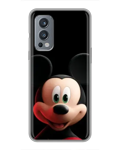 Чехол для OnePlus Nord 2 с картинкой «Улыбающийся Микки Маус»