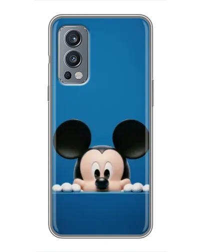 Чехол для OnePlus Nord 2 с картинкой «Микки выглядывает»
