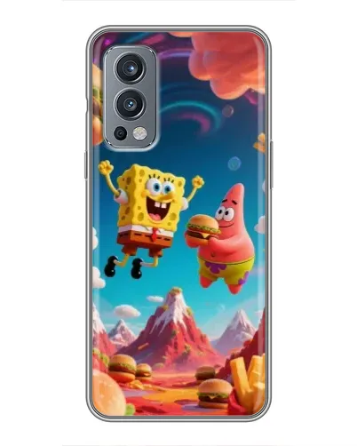 Чехол для OnePlus Nord 2 с картинкой «Космический фастфуд»