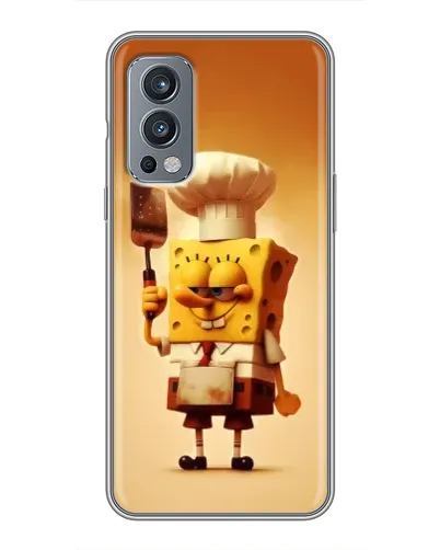 Чехол для OnePlus Nord 2 с картинкой «Губка Боб повар»