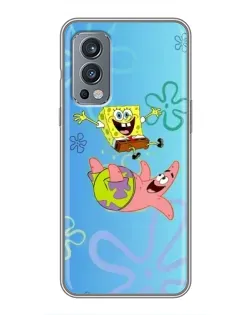 Чехол для OnePlus Nord 2 с картинкой «Спанч Боб и Патрик»