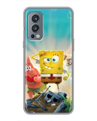 Чехол для OnePlus Nord 2 с картинкой «Спанч Боб победитель»
