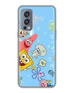 Чехол для OnePlus Nord 2 с картинкой «Веселые пузырьки»