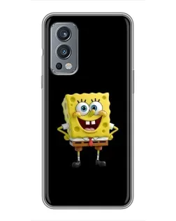 Чехол для OnePlus Nord 2 с картинкой «Классический Губка Боб»