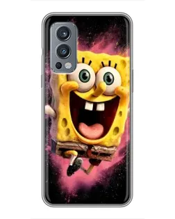 Чехол для OnePlus Nord 2 с картинкой «Взрывной Спанч Боб»