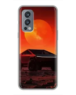 Чехол для OnePlus Nord 2 с картинкой «Cybertruck на Марсе» Чехол для OnePlus Nord 2 с картинкой «Cybertruck на Марсе»