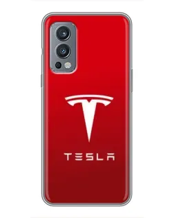 Чехол для OnePlus Nord 2 с картинкой «Tesla Red Classic» Чехол для OnePlus Nord 2 с картинкой «Tesla Red Classic»
