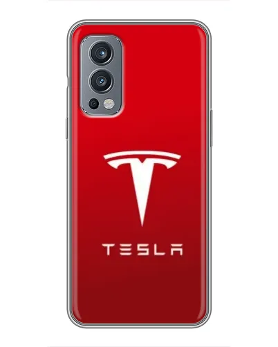 Чехол для OnePlus Nord 2 с картинкой «Tesla Red Classic»