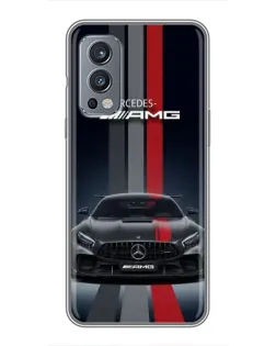 Чехол для OnePlus Nord 2 с картинкой «Mercedes — белый карбон» Чехол для OnePlus Nord 2 с картинкой «Mercedes — белый карбон»