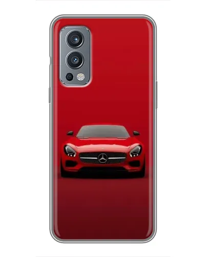 Чехол для OnePlus Nord 2 с картинкой «Красный Mercedes AMG» Чехол для OnePlus Nord 2 с картинкой «Красный Mercedes AMG»