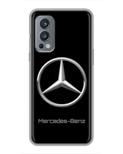 Чехол для OnePlus Nord 2 с картинкой «Mercedes Silver Logo»